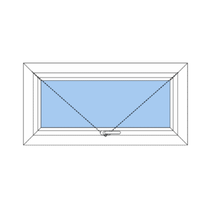 Ideal 4000 Casement - Top Hung 1000x500