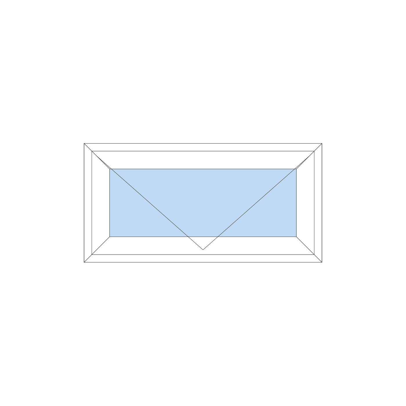 Opera Casement - Top Hung 1000x500 - Image 2