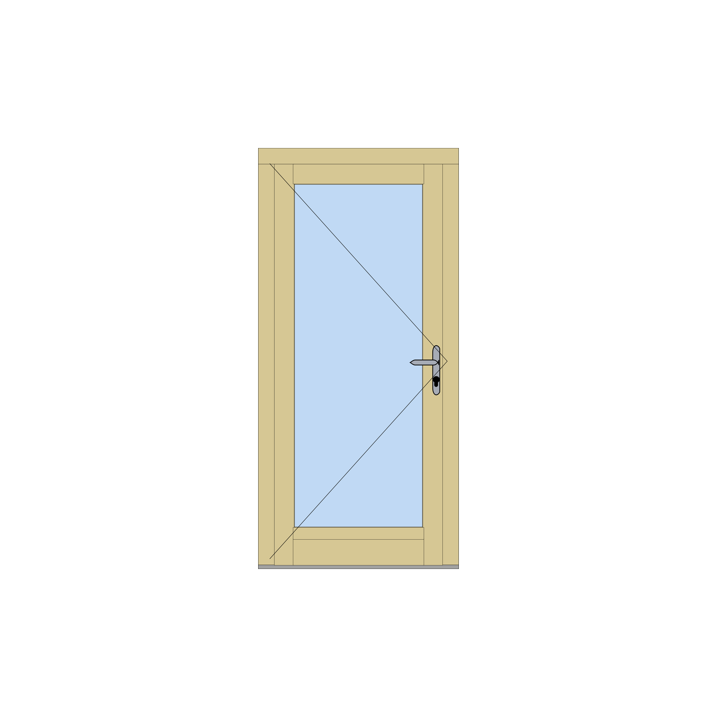Sonata Classic – Single Door 1000×2100 - Image 2